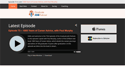 Desktop Screenshot of graduatejobpodcast.com